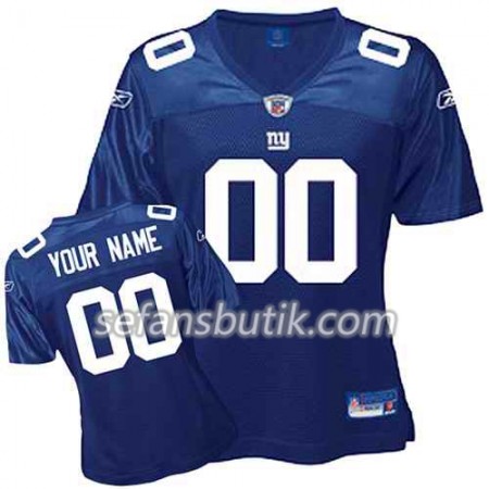 New York Giants Tröjor Custom Blå - Dame